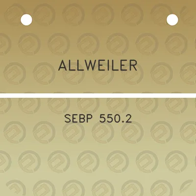 allweiler-sebp-5502