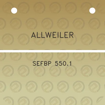 allweiler-sefbp-5501