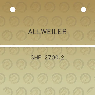 allweiler-shp-27002