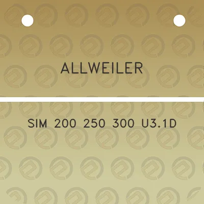 allweiler-sim-200-250-300-u31d