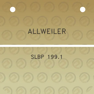 allweiler-slbp-1991