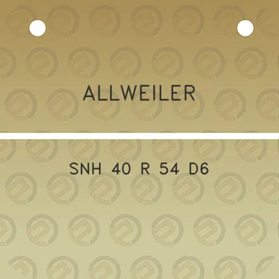 allweiler-snh-40-r-54-d6