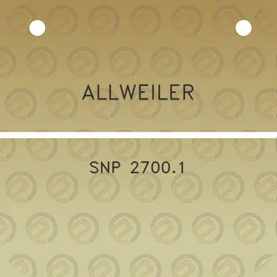 allweiler-snp-27001