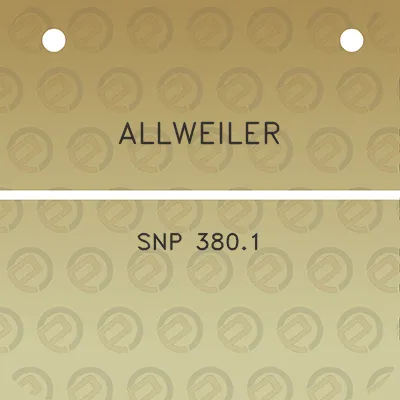 allweiler-snp-3801