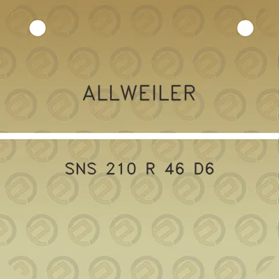 allweiler-sns-210-r-46-d6