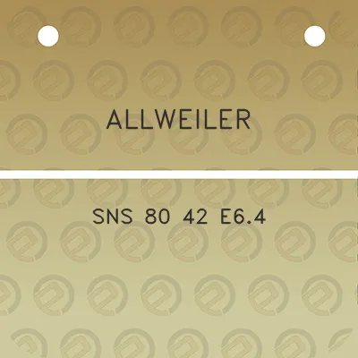 allweiler-sns-80-42-e64