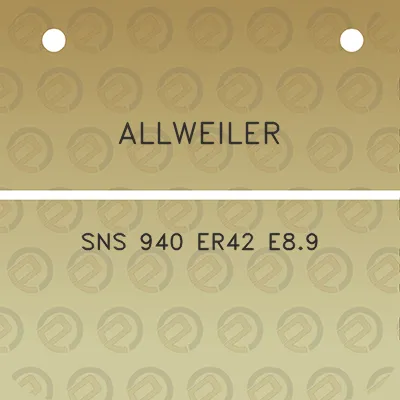 allweiler-sns-940-er42-e89