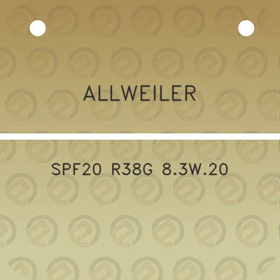 allweiler-spf20-r38g-83w20