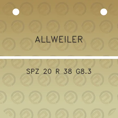 allweiler-spz-20-r-38-g83