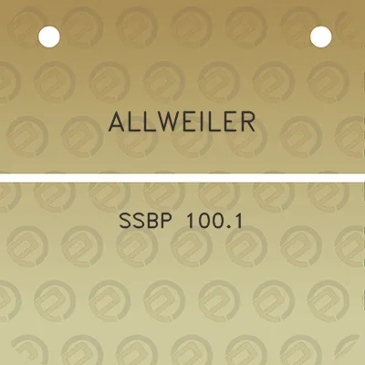 allweiler-ssbp-1001