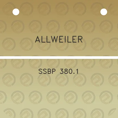 allweiler-ssbp-3801