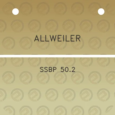 allweiler-ssbp-502