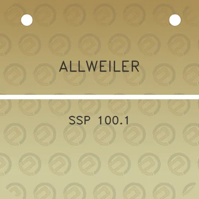 allweiler-ssp-1001