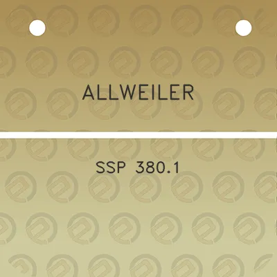 allweiler-ssp-3801