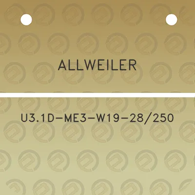 allweiler-u31d-me3-w19-28250