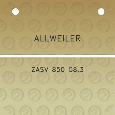 allweiler-zasv-850-g83