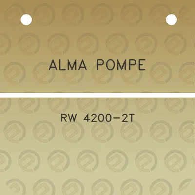 alma-pompe-rw-4200-2t