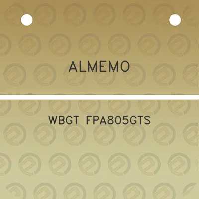 almemo-wbgt-fpa805gts