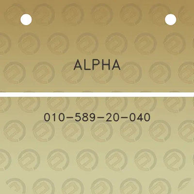 alpha-010-589-20-040