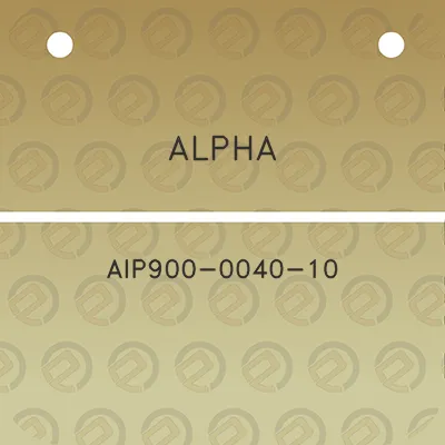 alpha-aip900-0040-10