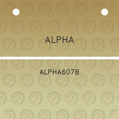 alpha-alpha607b