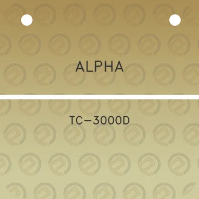 alpha-tc-3000d