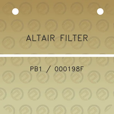 altair-filter-pb1-000198f