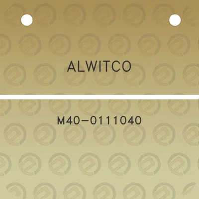 alwitco-m40-0111040