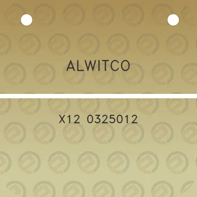 alwitco-x12-0325012