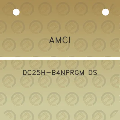 amci-dc25h-b4nprgm-ds