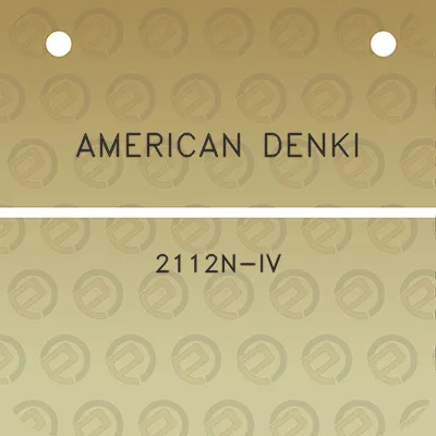 american-denki-2112n-iv