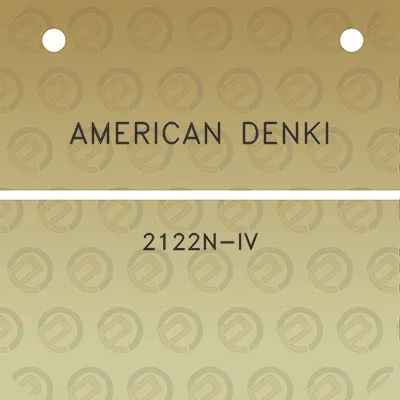 american-denki-2122n-iv