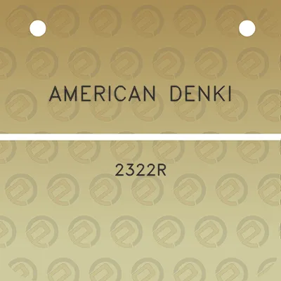 american-denki-2322r