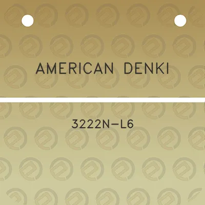 american-denki-3222n-l6