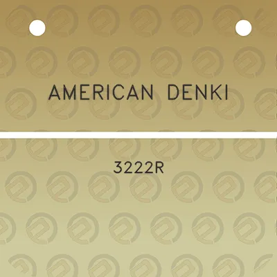 american-denki-3222r