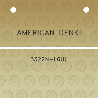 american-denki-3322n-l6ul