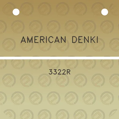 american-denki-3322r