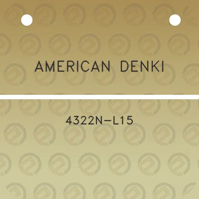 american-denki-4322n-l15