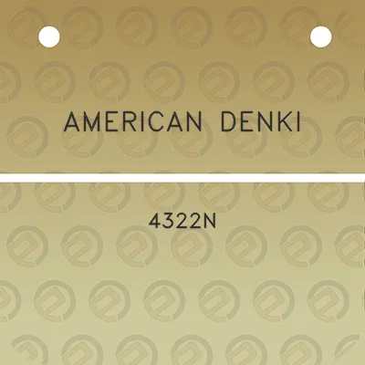 american-denki-4322n