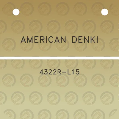 american-denki-4322r-l15