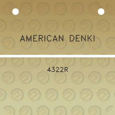 american-denki-4322r