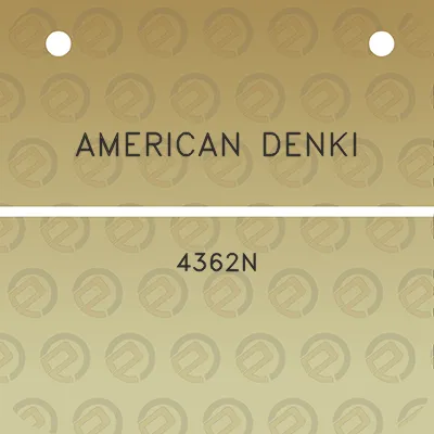 american-denki-4362n