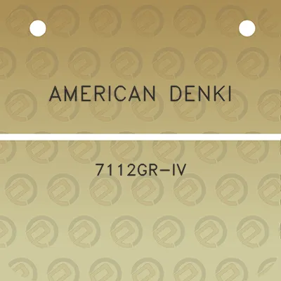 american-denki-7112gr-iv