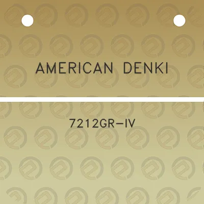 american-denki-7212gr-iv