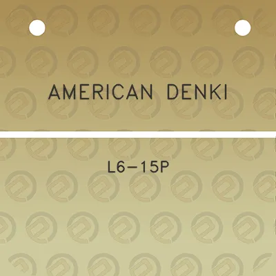 american-denki-l6-15p