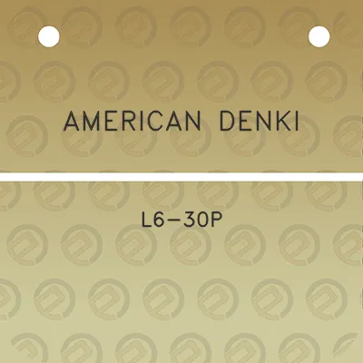 american-denki-l6-30p