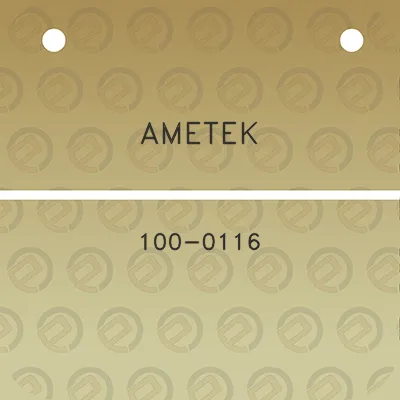 ametek-100-0116