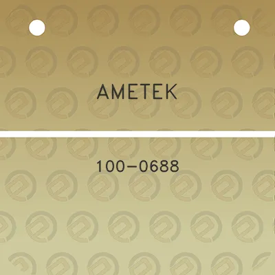 ametek-100-0688