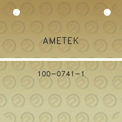 ametek-100-0741-1