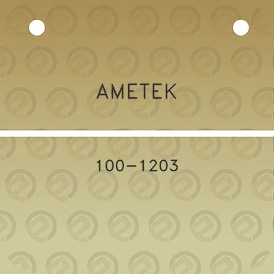 ametek-100-1203